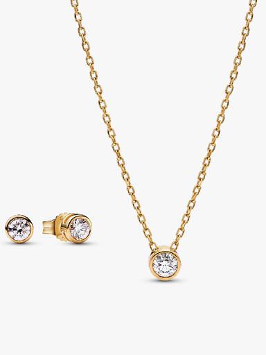 Pandora Era Lab-grown Diamond Jewelry Gift Set, 14k Gold