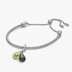 Avocado Dangle Charm Bracelet Set