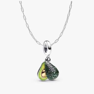 Avocado Dangle Charm Necklace Set