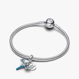 Dragonfly Dangle Charm Bracelet Set