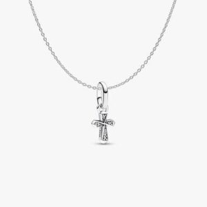 Mini Cross Charm Necklace Set