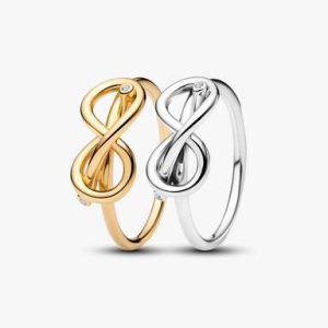 Always Together Infinity Knot Ring Set