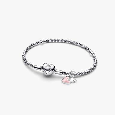Mother Daughter Dangle Charm Bracelet