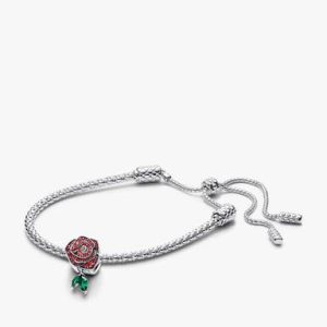 Rose in Bloom Charm Bracelet