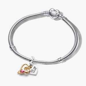 Arrow of Love Bracelet and Engravable Charm Set