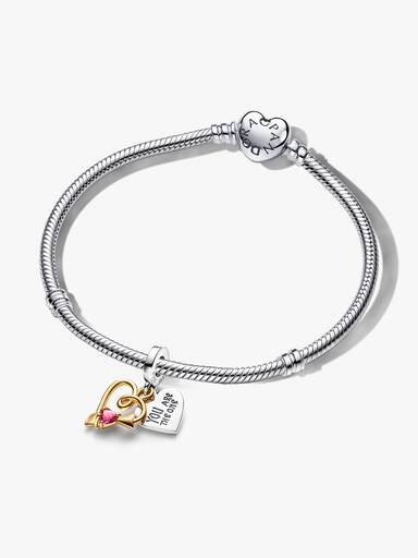 Arrow of Love Bracelet and Engravable Charm Set