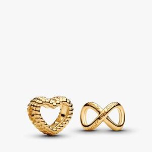 Golden Always and Forever Charm Duo