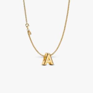 Letter A Charm Necklace