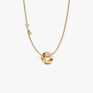 Letter C Charm Necklace