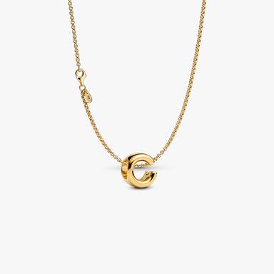 Letter C Charm Necklace