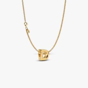 Letter D Charm Necklace