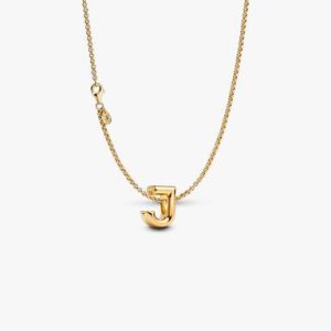 Letter J Charm Necklace