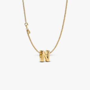 Letter N Charm Necklace