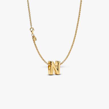 Letter N Charm Necklace