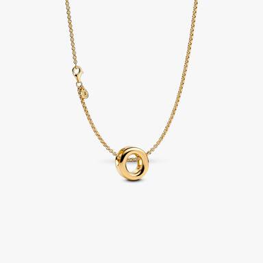Letter O Charm Necklace