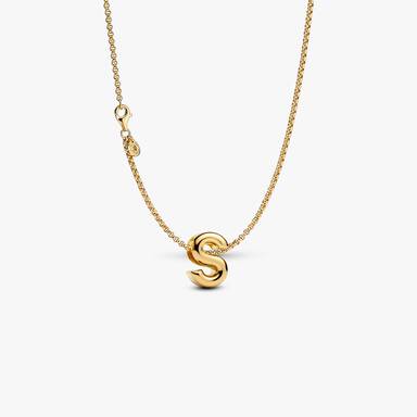 Letter S Charm Necklace