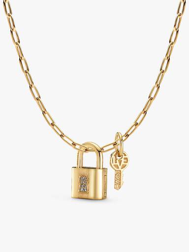 Lara’s Lock & Key Charm Necklace Set