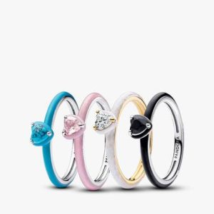 Chakra Foursome Rings Set