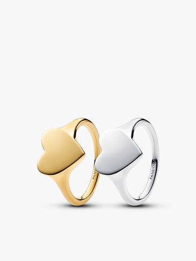 Engravable Love Notes Heart Ring Set