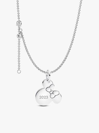 Engravable Minnie Mouse Necklace Set