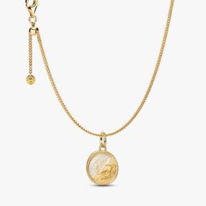 Pegasus Medallion Pendant Necklace