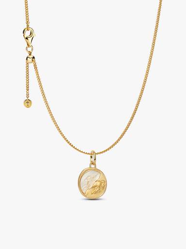 Pegasus Medallion Pendant Necklace