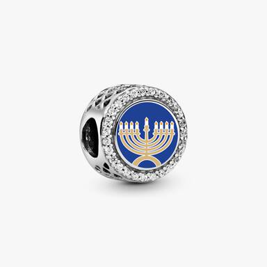 FINAL SALE - Love and Light Menorah Charm