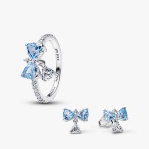 Bridgerton Blue Bow Jewelry Set