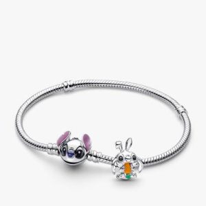 Disney Stitch Easter Bunny Charm Bracelet