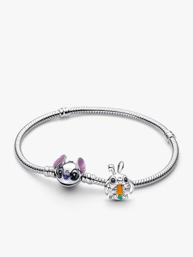 Disney Stitch Easter Bunny Charm Bracelet