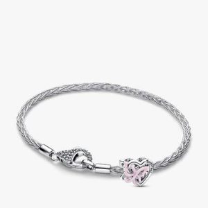 Entwined Heart and Butterfly Bracelet Gift Set