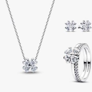 Lucky Little Sparkle Earring & Necklace Set