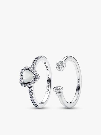 Open Hearts Ring Set