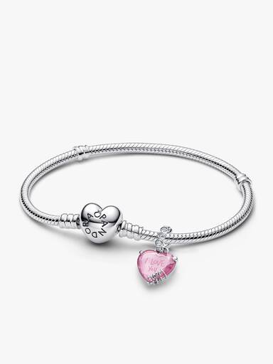 I Love You Mom Charm Bracelet