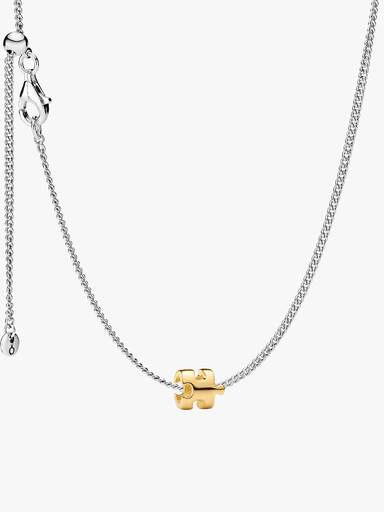 Puzzle Piece Mini Charm Necklace Set