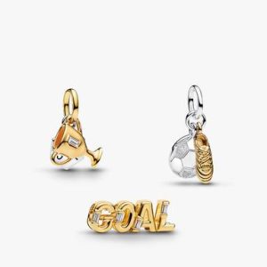 Soccer Goals Charm Trio