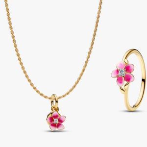 Moana Flower Necklace & Ring Set