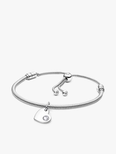 April Engravable Dangle Charm Bracelet Set