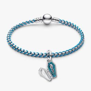 Cool Blue Coffin Charm Bracelet