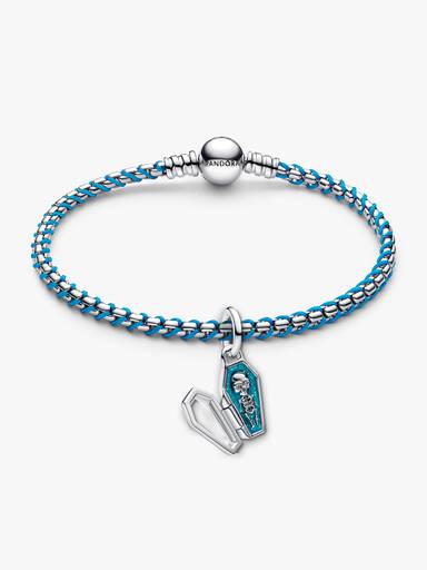 Cool Blue Coffin Charm Bracelet
