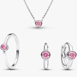 Pink Lab-Grown Diamond Jewelry Set