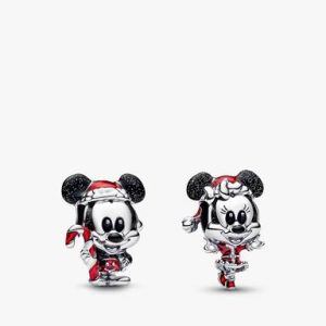 Disney Mickey and Minnie Christmas Charm Duo