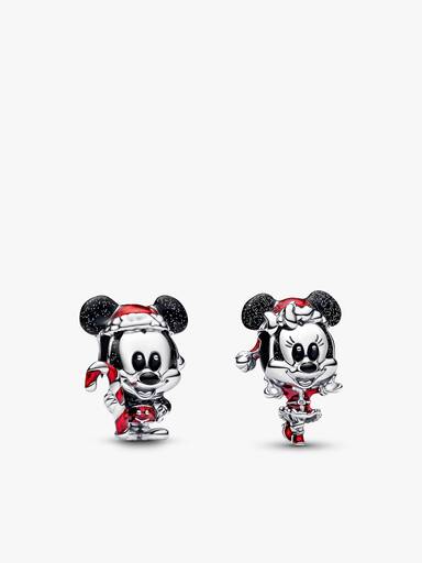 Disney Mickey and Minnie Christmas Charm Duo