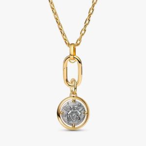 Cupid Medallion Charm Necklace Set