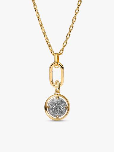 Cupid Medallion Charm Necklace Set