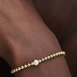 Treated Freshwater Cultured Pearl & Beads Bracelet