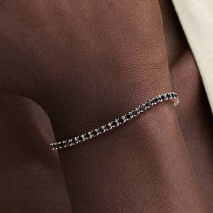 Black Sparkling Tennis Bracelet
