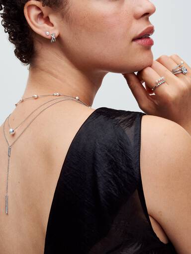 Treated Freshwater Cultured Pearl Collier Necklace - Image 5