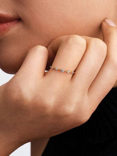 Pandora Era Lab-Grown Diamond Station Ring - Image 3