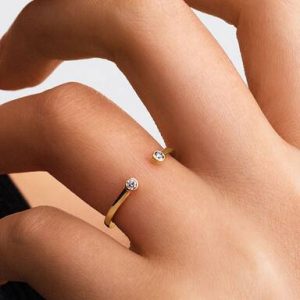 Pandora Era Bezel Lab-Grown Diamond Open Ring